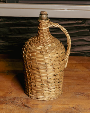 GB074 Wicker Demijohn Wine Bottle