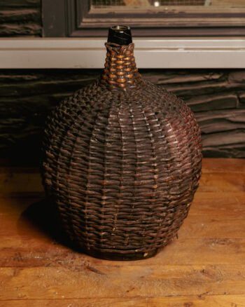 GB064 Wicker Demijohn Wine Bottle