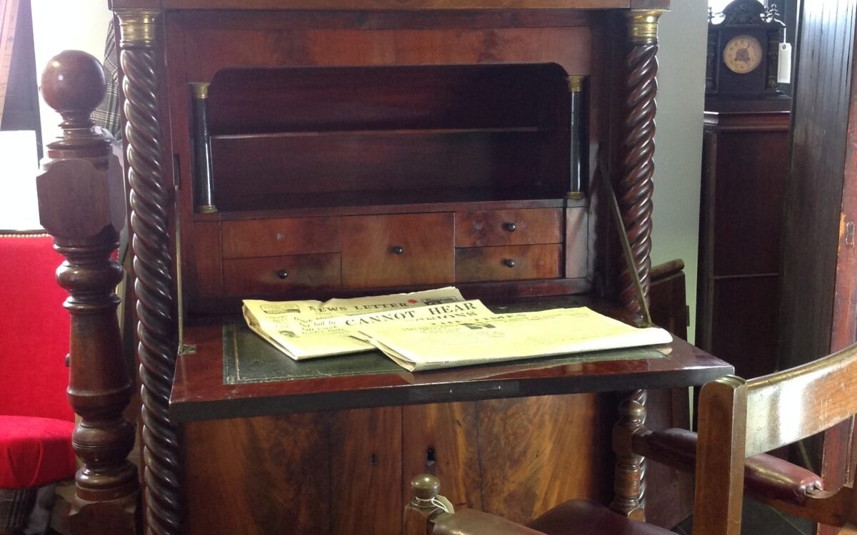 Antique vintage writing desk
