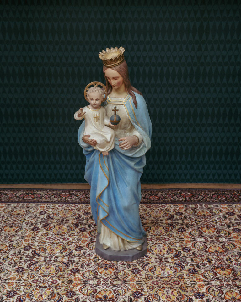 Large Victorian Madonna & Child Statue