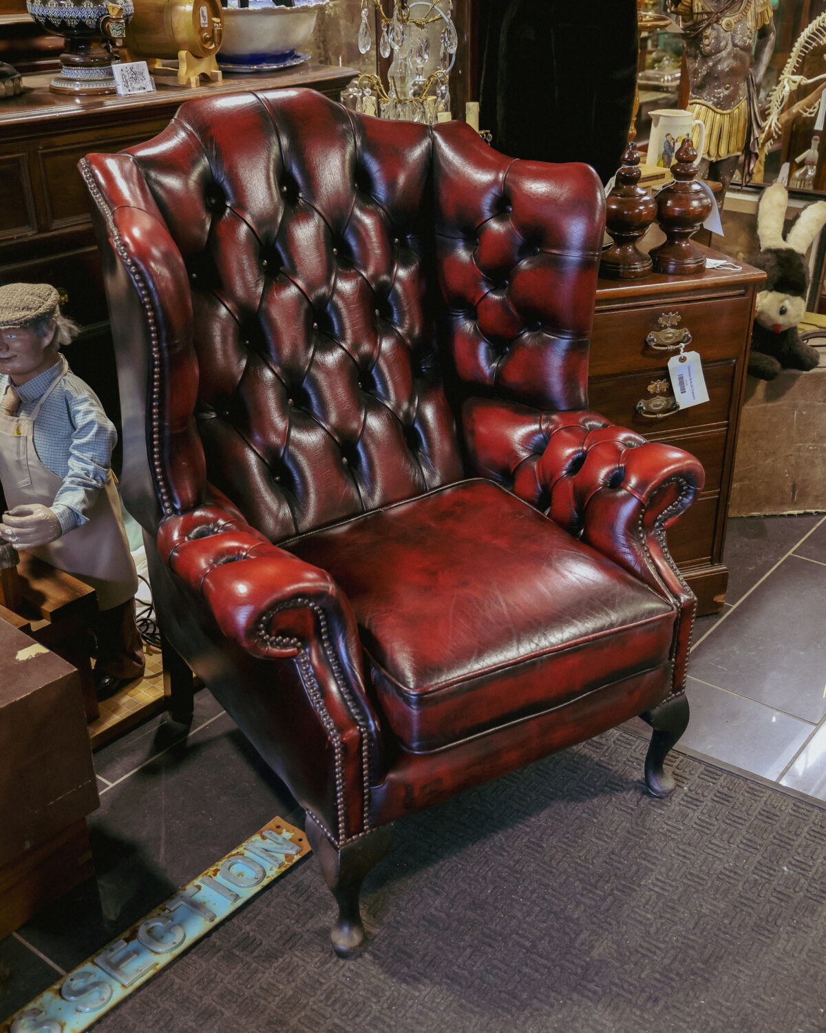 Leather Chesterfield Armchair in Belfast
