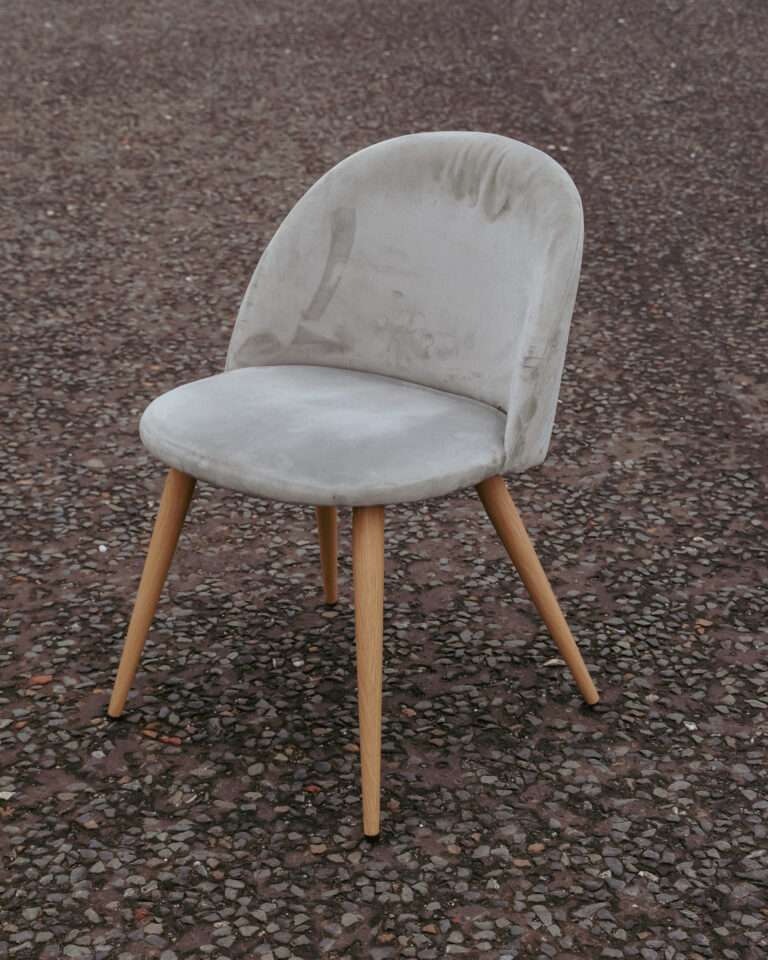 Grey Velvet Dining Chair