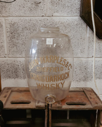A glass decanter for John Marples Sheffield Craigdarrock Whisky