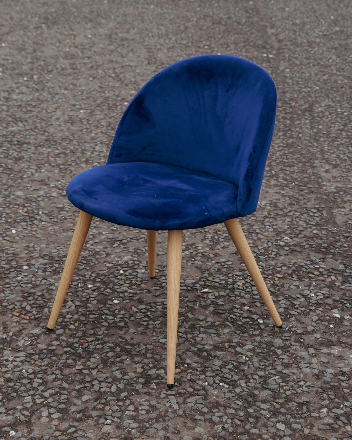 Blue Velvet Dining Chair On The Square Emporium