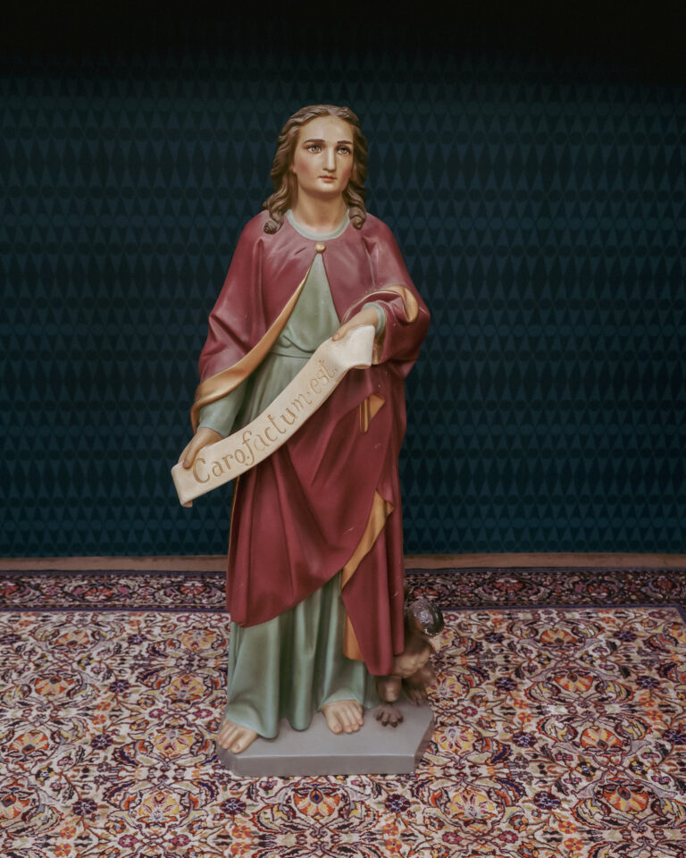 Large Victorian Ceramic St John Statue