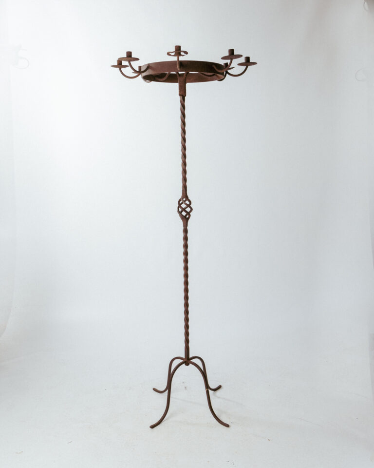 Tall Wrought Iron Candelabra