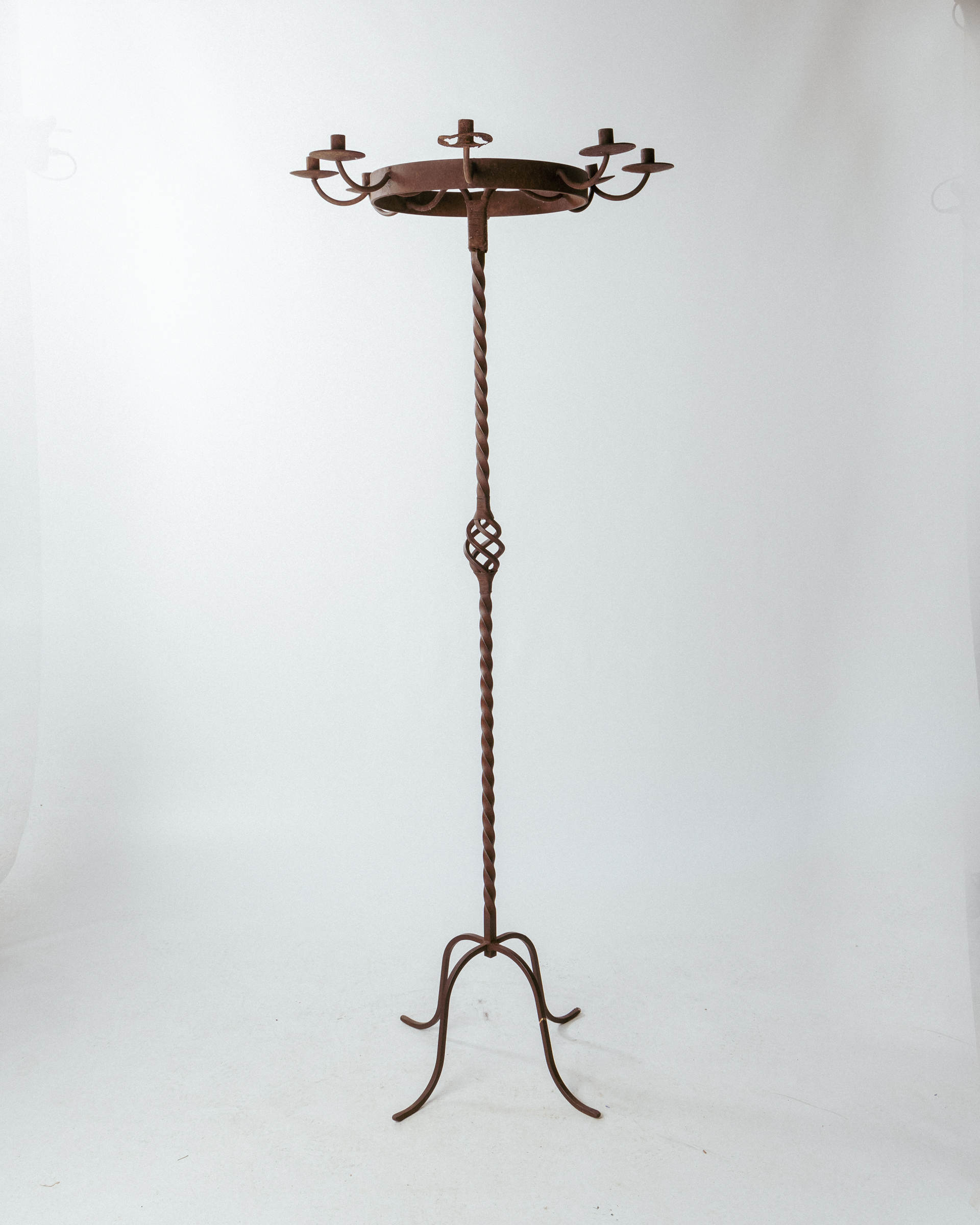 Tall Wrought Iron Candelabra
