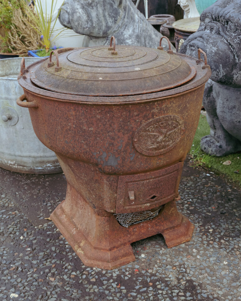 Antique Phoenix Famine Pot / Potato Boiler