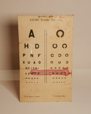 Vintage Eyesight Test Card