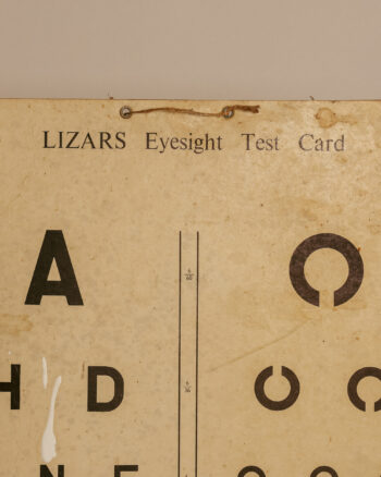 Vintage Eyesight Test Card