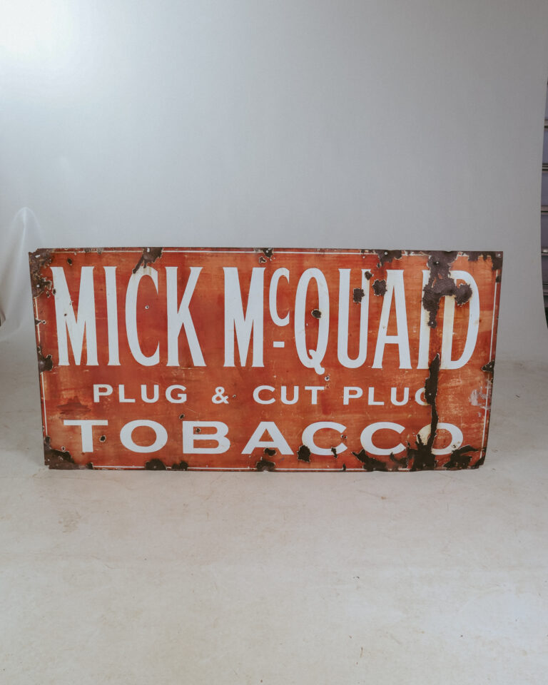 Mick McQuaid Tobacco Enamel Sign [w892]