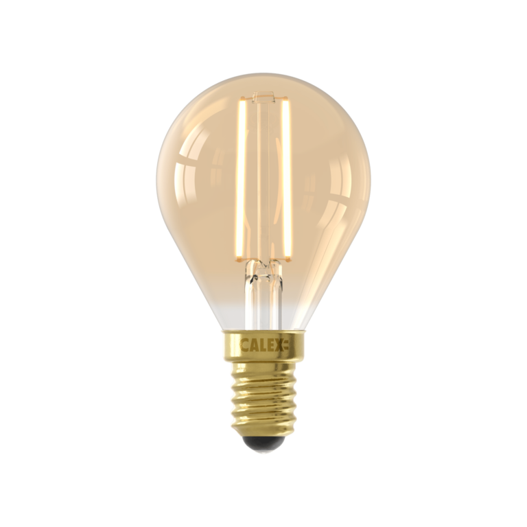 Calex Warm Filament LED Ball Bulb E14 - Gold