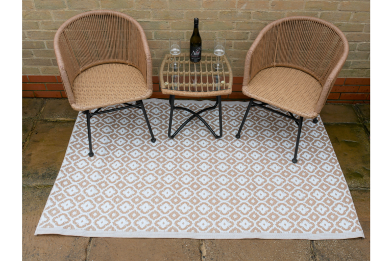 Beige Pattern Outdoor Rug [8764]