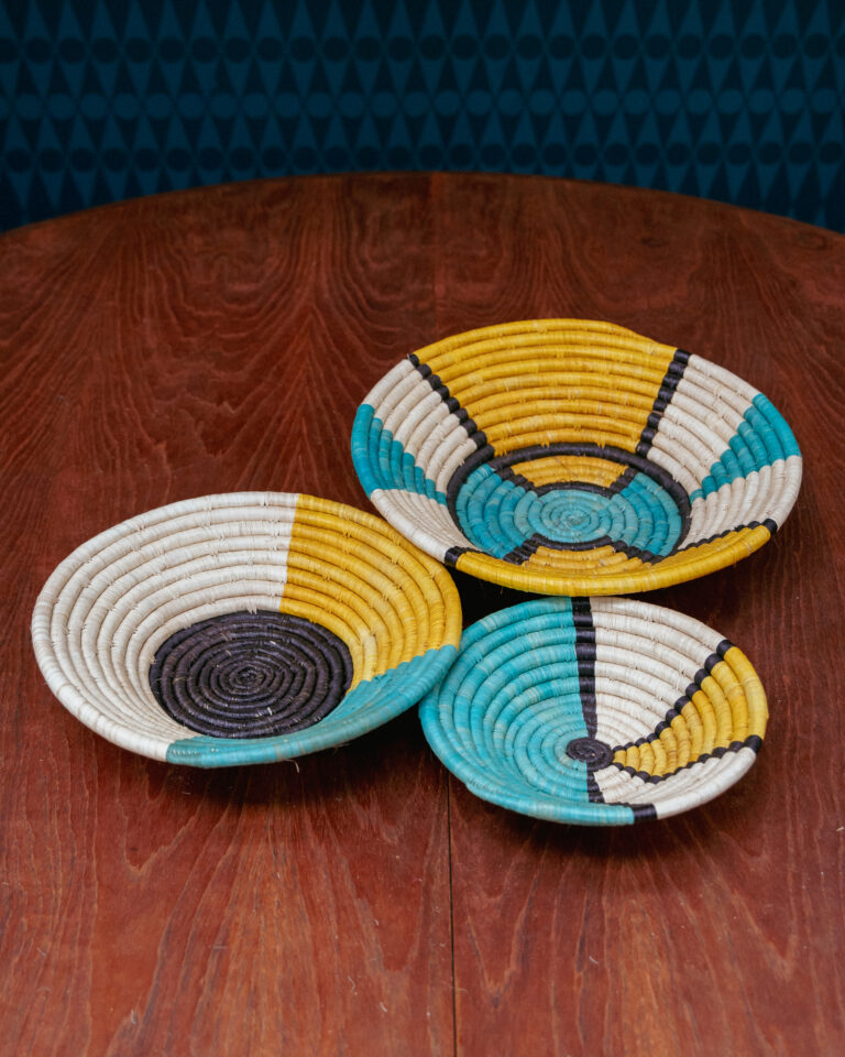 Set of 3 Woven Wall Baskets
