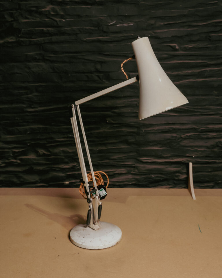Vintage White Anglepoise Lamp