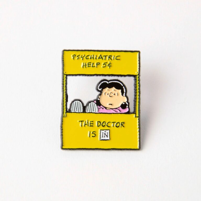 Peanuts Enamel Pin - Psychiatric Help