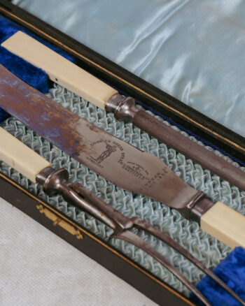 1898 Bone-handled Carving Set