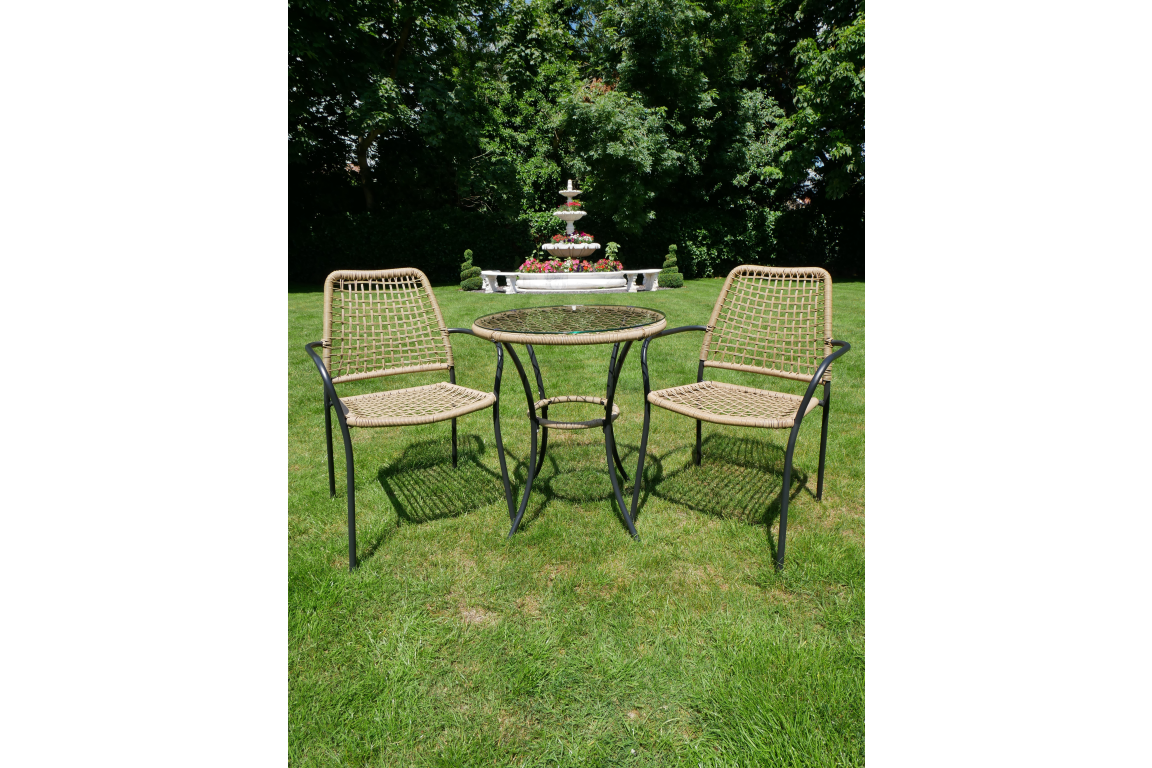 Rattan Garden Table and Chairs [6834]