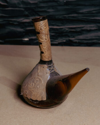 Vintage Spanish Leather-bound Porron