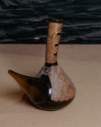 Vintage Spanish Leather-bound Porron