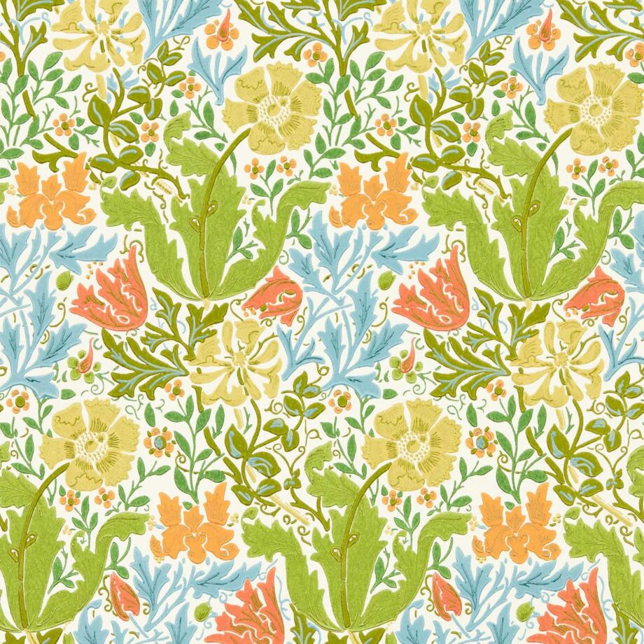 A bright floral wallpaper