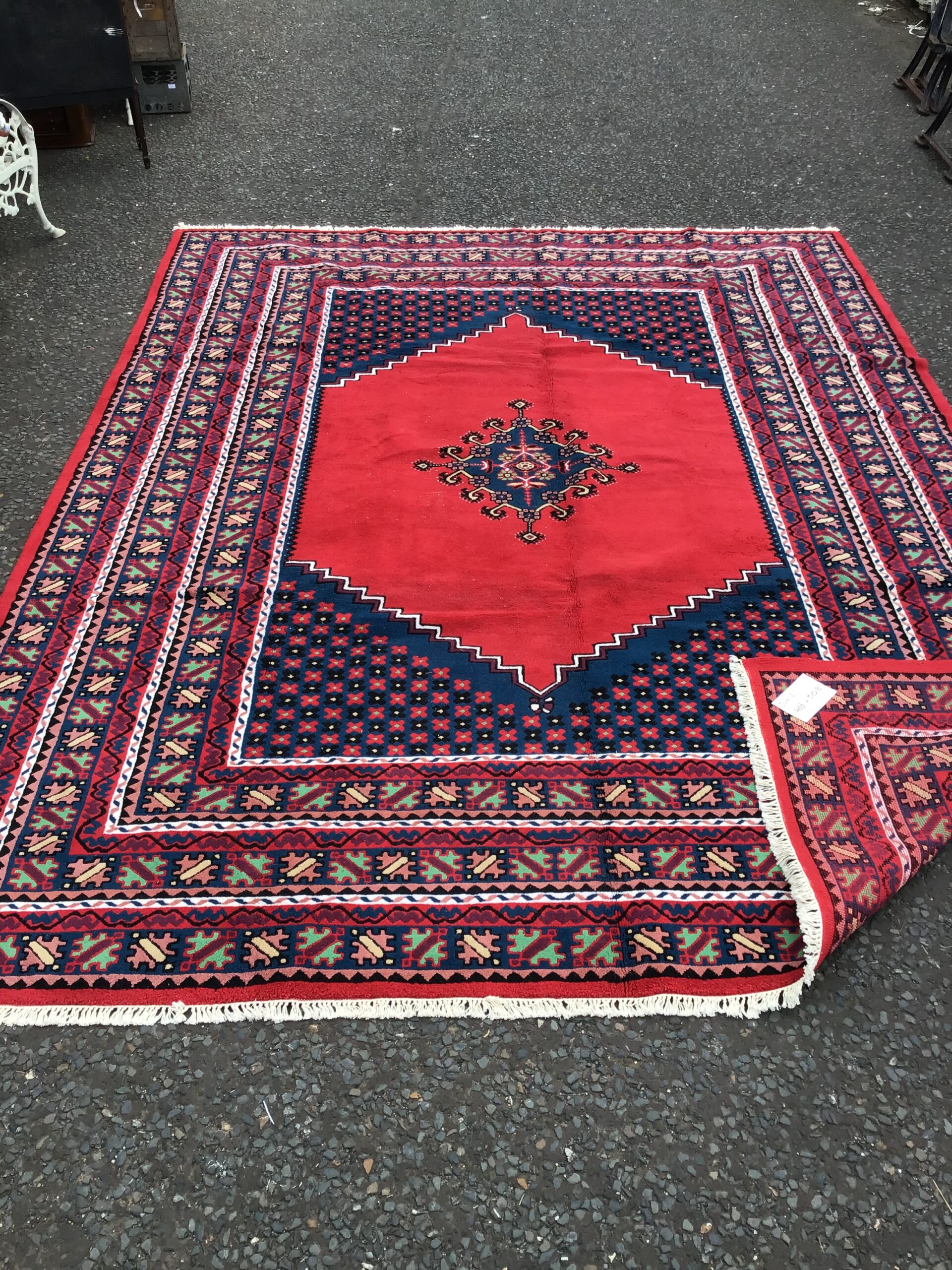 JUN12 Extra Large Rich Red Moroccan Carpet