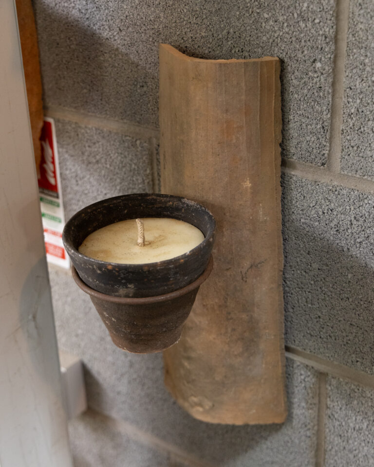 Ceramic Flowerpot Candle Sconce