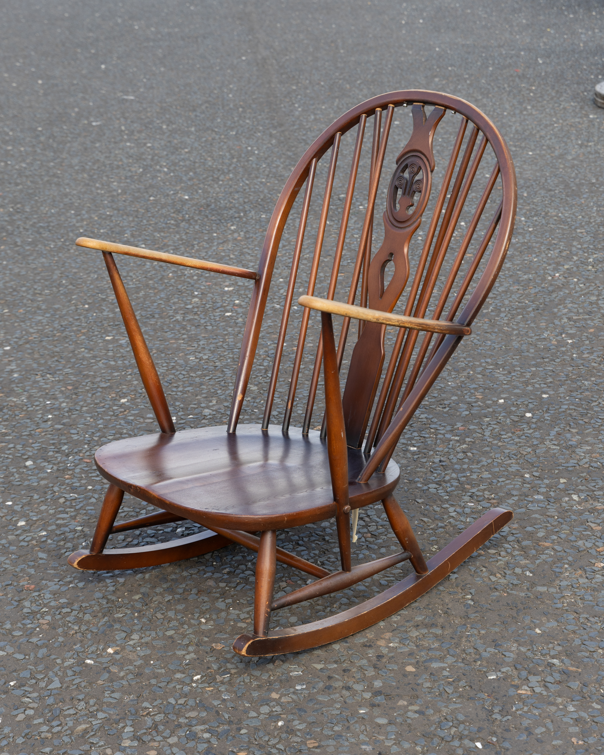 Mid Century Ercol Blonde Rocking Chair Ercol Grandfather Rocking