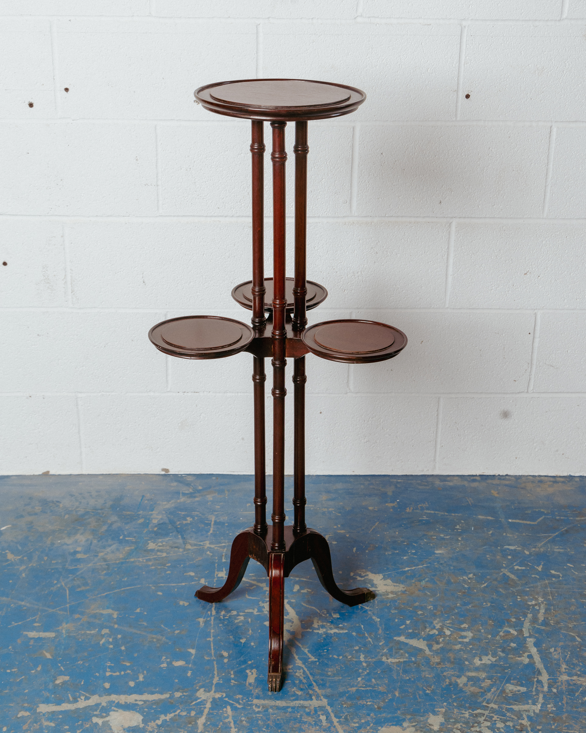 Wooden Four Tier Plant Stand
