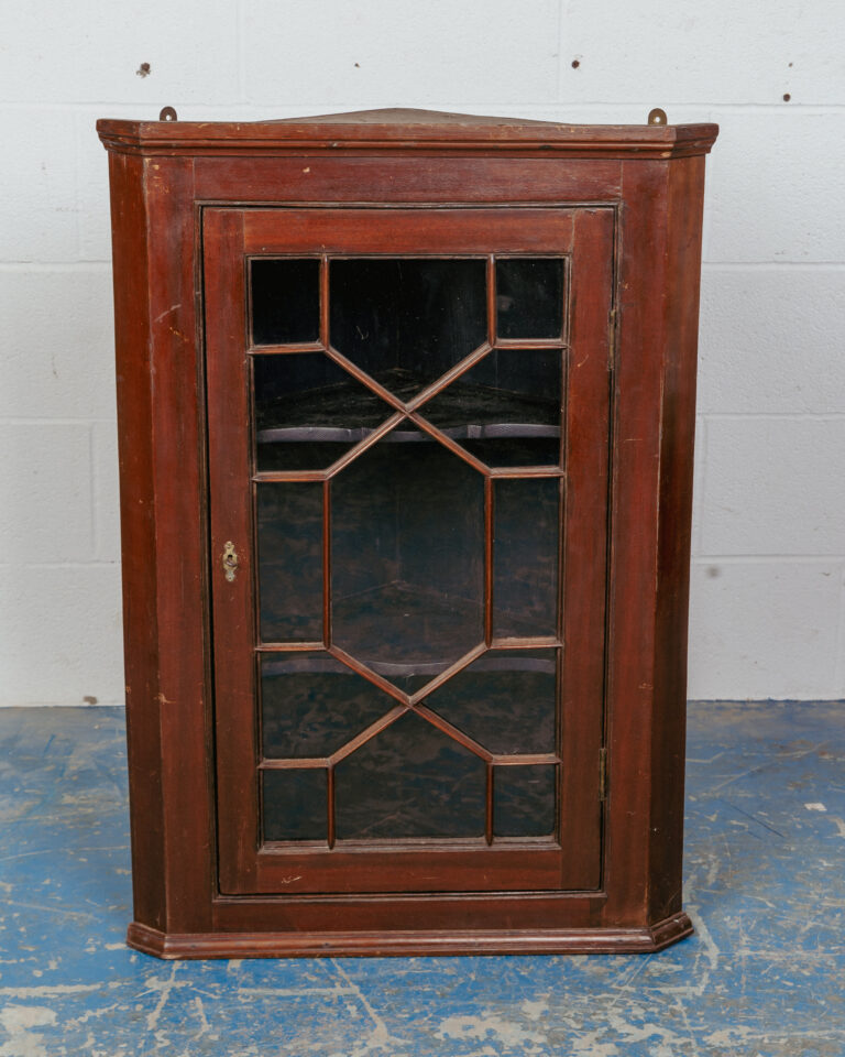 Astral-glazed Hanging Corner Cabinet