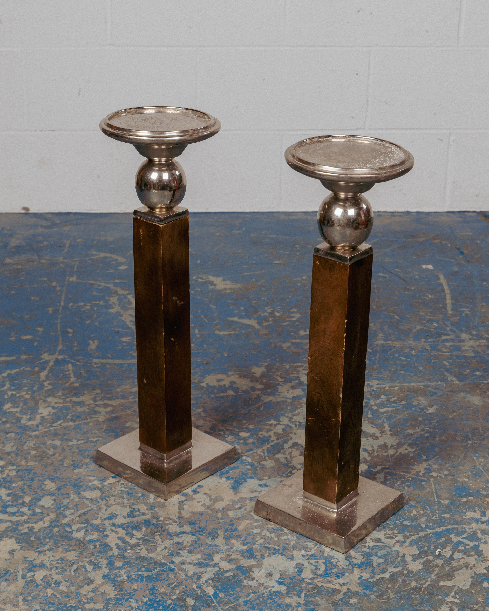 Pair of Art Deco Columns / Plant Stands