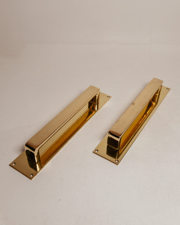 Pair of Solid Brass Door Handles