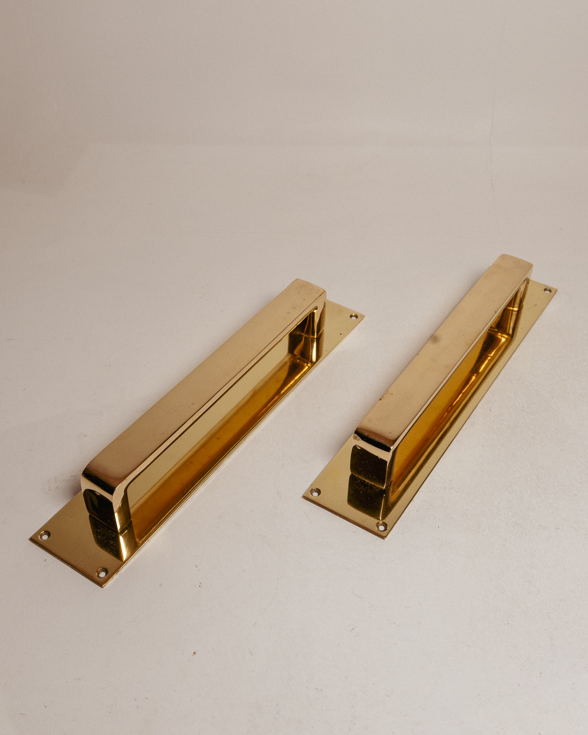 Pair of Solid Brass Door Handles