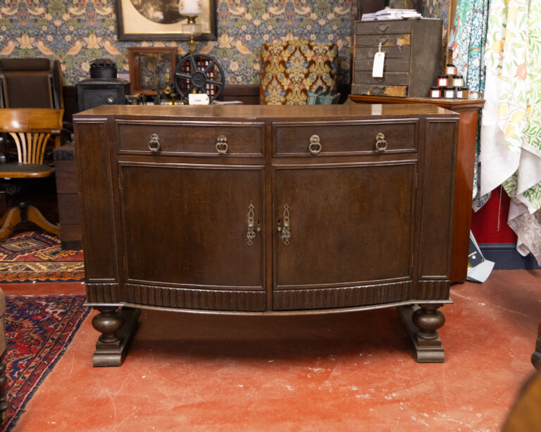 Edwardian Mahogany Bow-Fronted Side Board