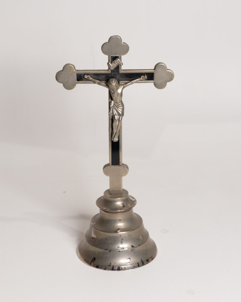 Silver Freestanding Crucifix