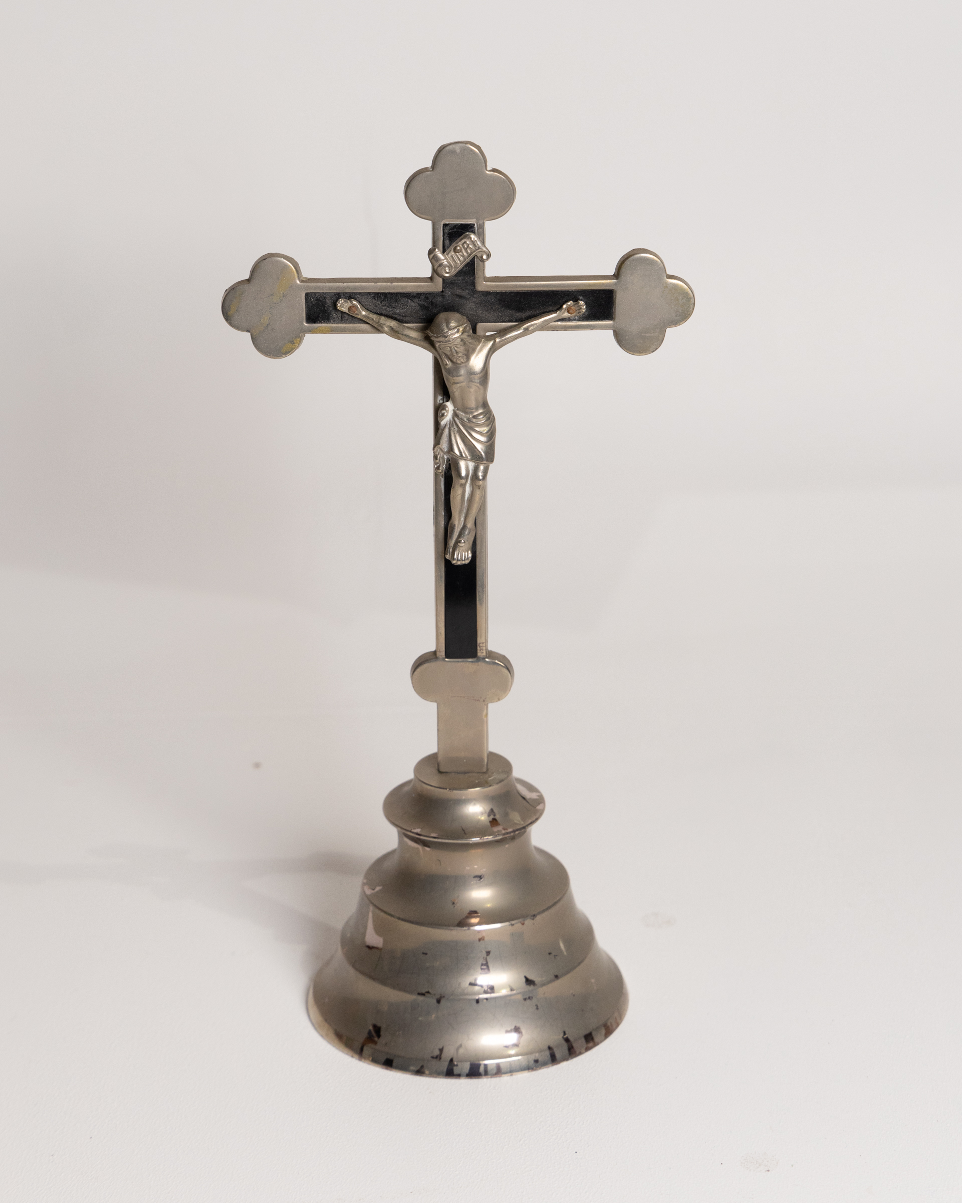 Silver Freestanding Crucifix
