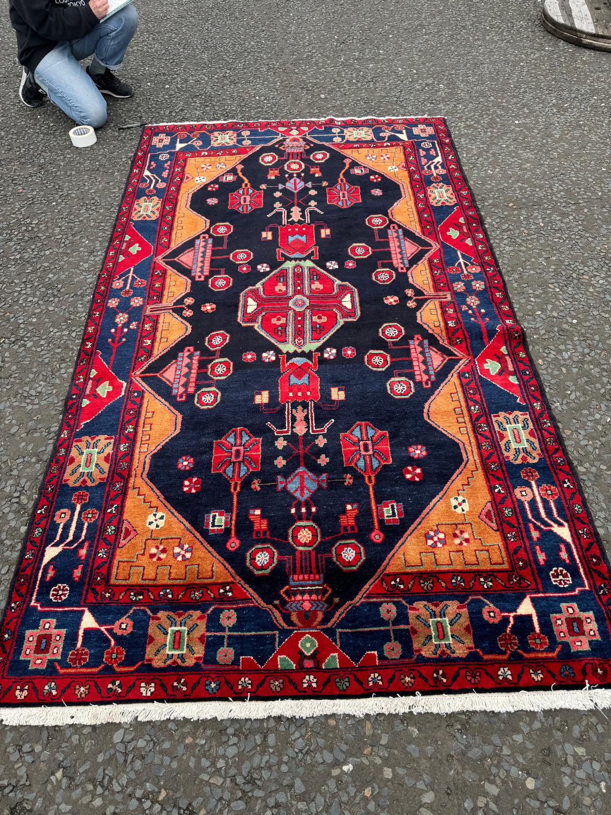AUG6 Vibrant Full Pile Persian Rug