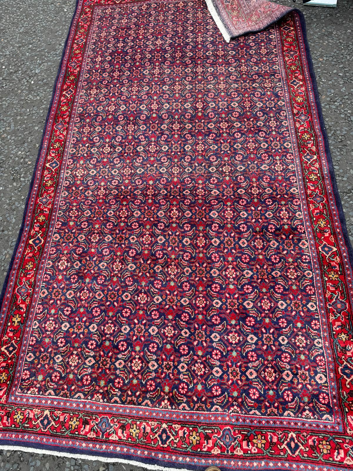 AUG9 Rich Blue Fine Persian Rug