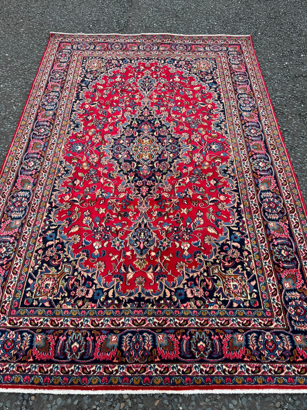 Rich Blue Handwoven Persian Surok Design