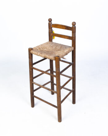 Tall Wicker Bar Stool