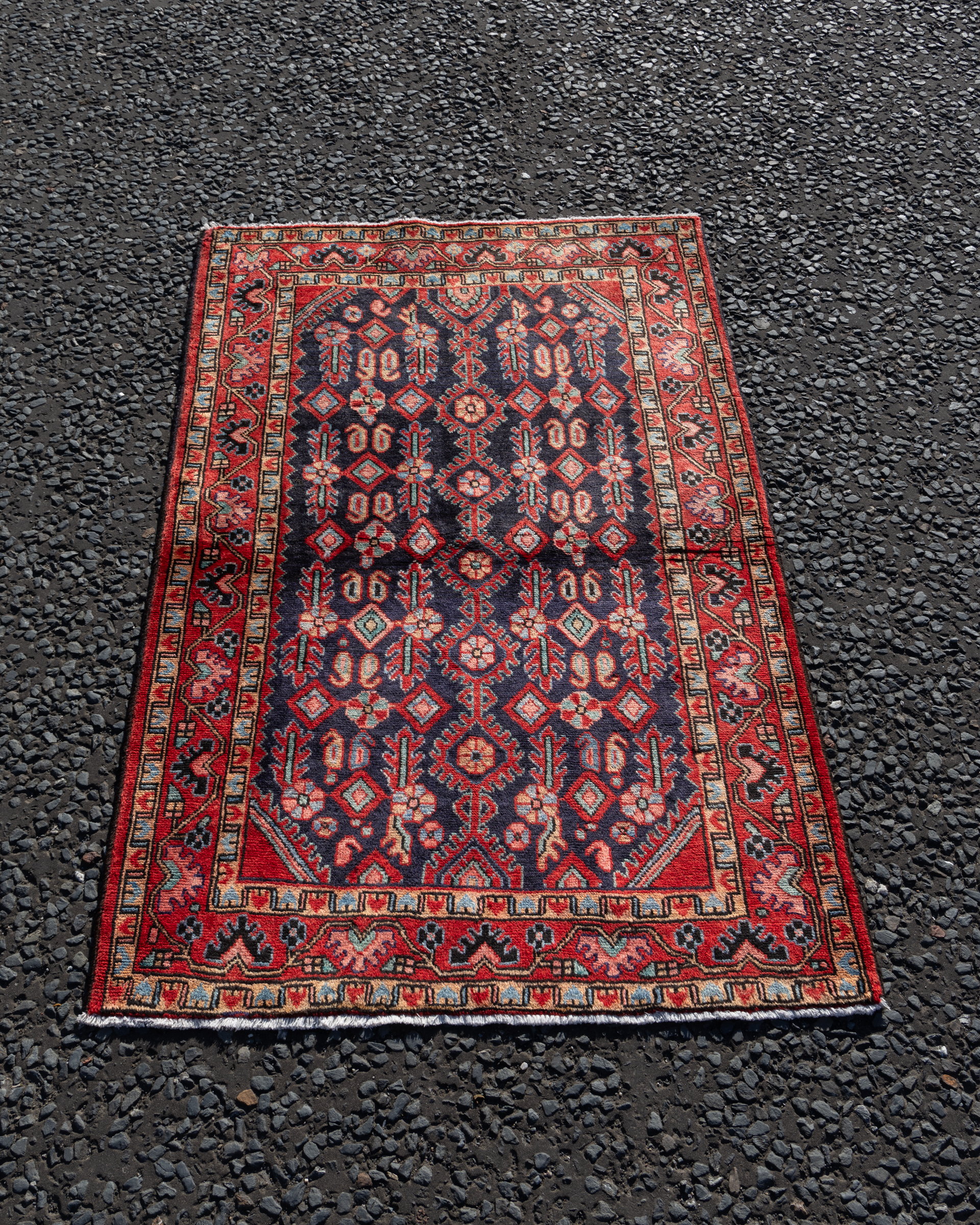 OCT14 Handwoven Persian Hammam Village Rug