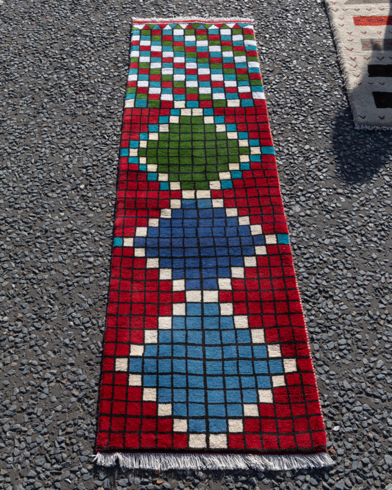 OCT09 Handwoven Iranian Gabbeh Wool Runner