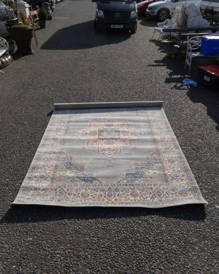 OCT01 Handcrafted Turkish Carpet in Multicolour Field