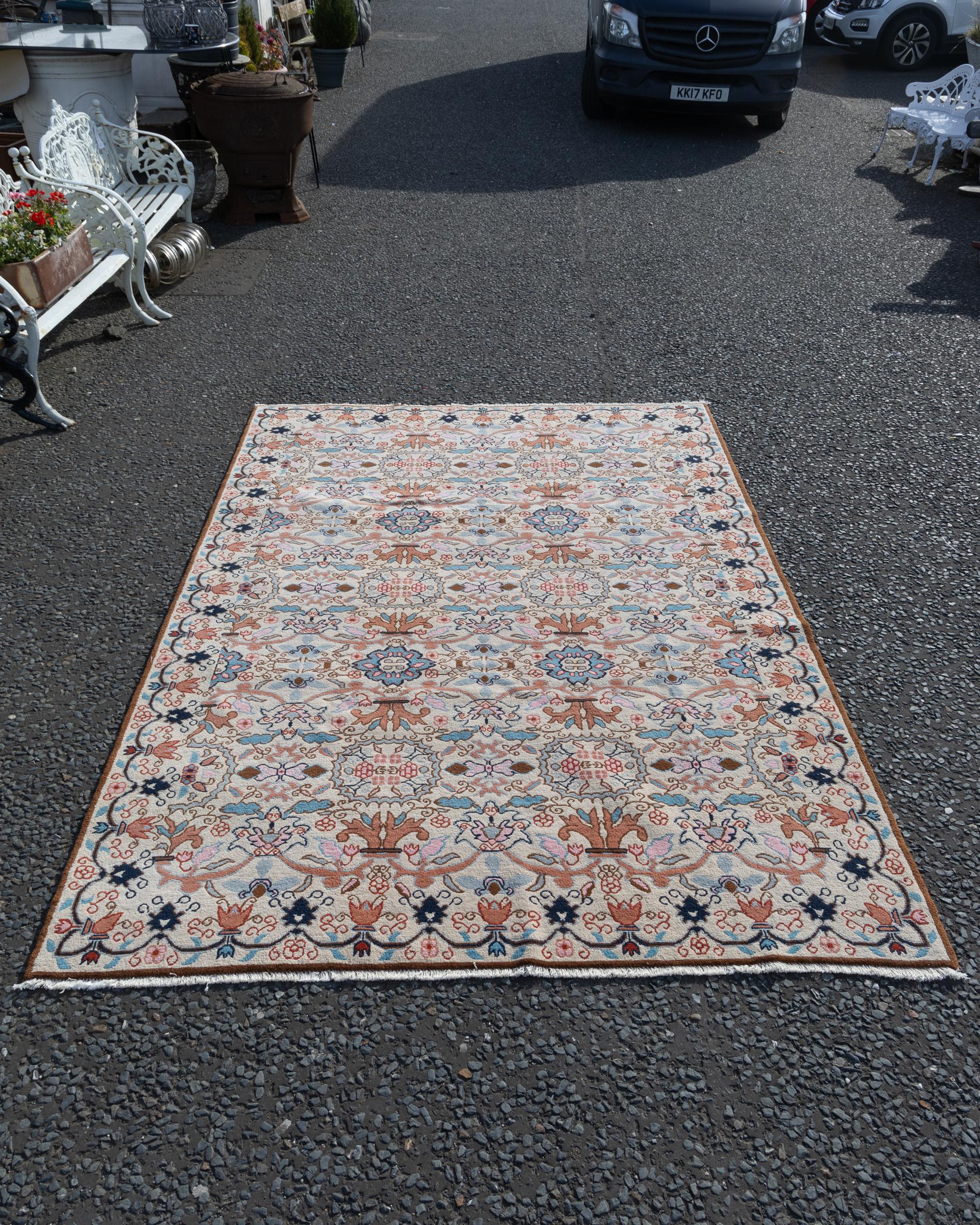 OCT19 Vintage Persian Hadibil Village Carpet
