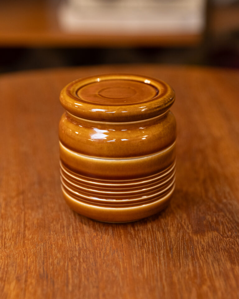 Mid Century Modern Glazed Ceramic Honey Jar