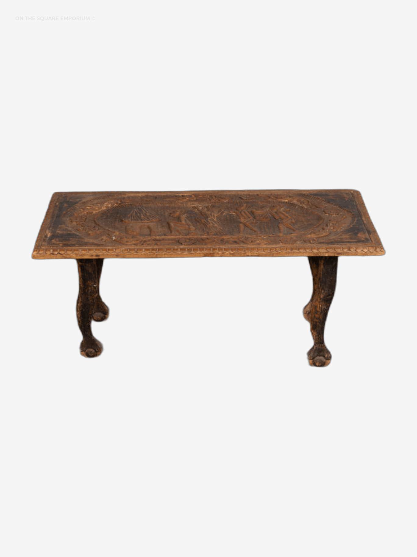 Hand Carved African Coffee Table