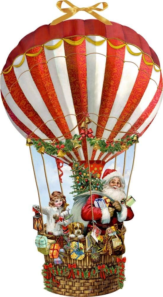 Little Christmas Cutouts Advent Calendar Cards – Hot Air Balloon