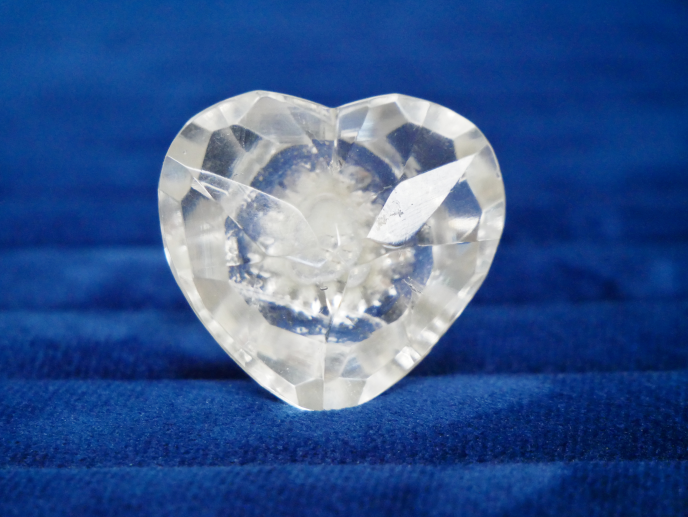 Crystal Heart Cabinet Knob