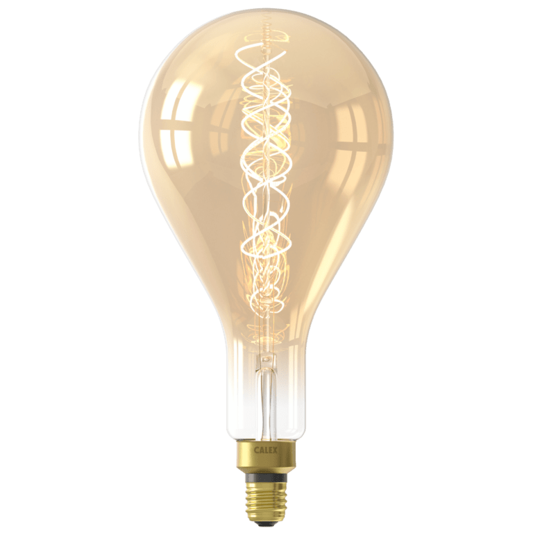 Calex Splash Spiral Filament LED Bulb E27 - Gold