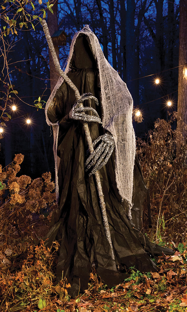 Reaper Standing Decoration with Staff